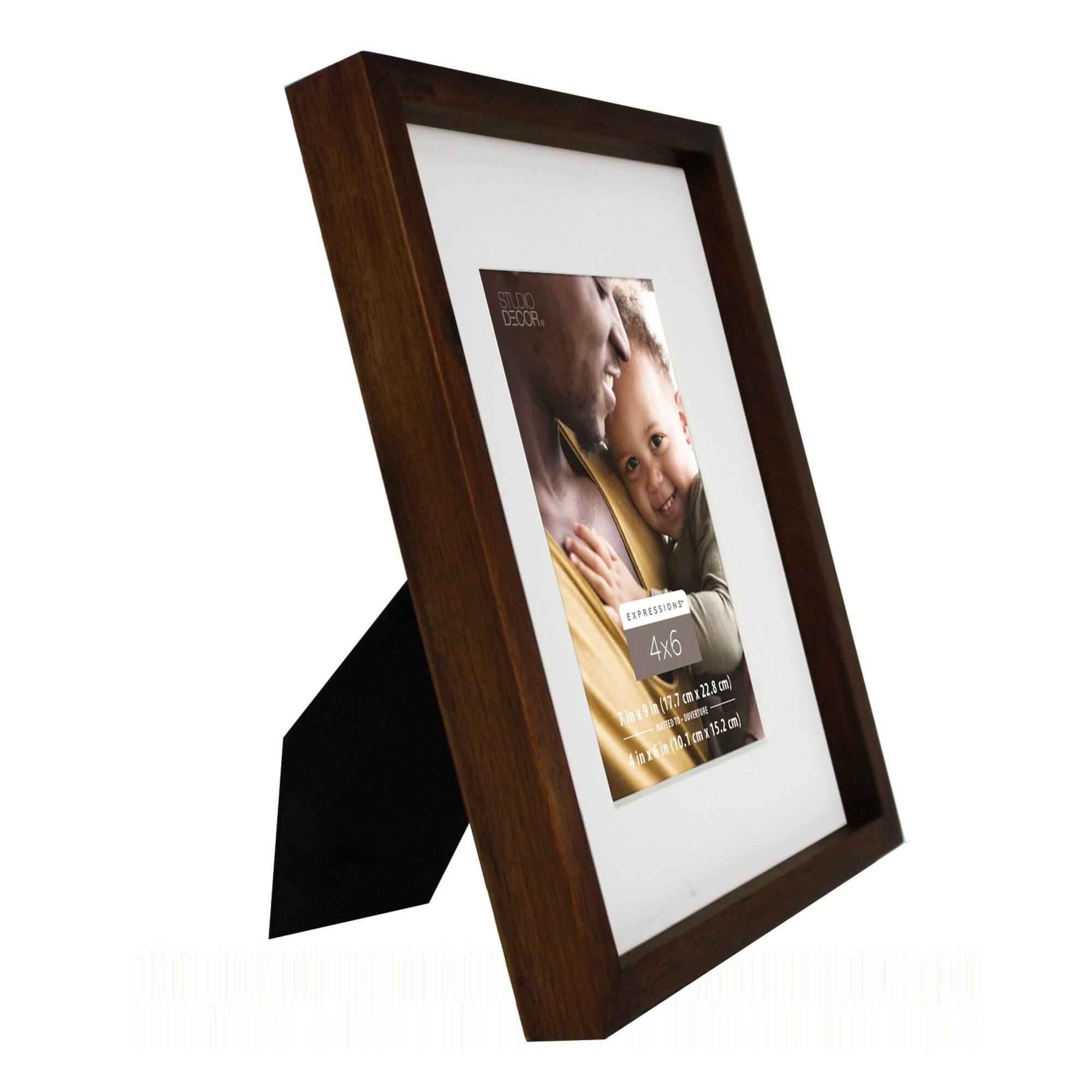 Expressions™ Walnut Thin Frame with Mat by Studio Décor